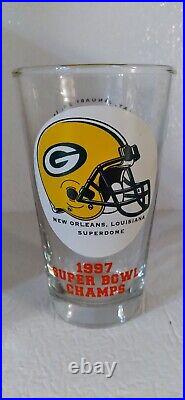 Rare Green Bay Packers Super Bowl XXXI Pint Glass, 31, Champions, Champs