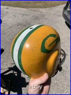 Rare Old Helmet Vintage Antique MacGregor Green Bay Packers NFL E696