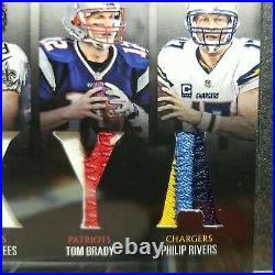 Rare Panini Preferred Game Patch Jersey 4/5 Tom Brady Peyton Manning Non Auto /1