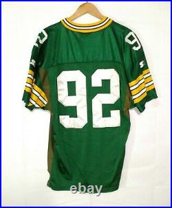 Rare Vtg STARTER PRO LINE Green Bay Packers #92 Reggie White Jersey 48 (No Name)