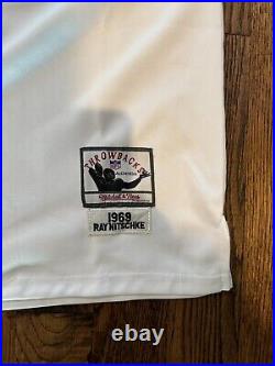 Rare White 3/4 Sleeve RAY NITSCHKE Mitchell & Ness Green Bay Packers Jersey #66