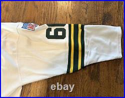Rare White 3/4 Sleeve RAY NITSCHKE Mitchell & Ness Green Bay Packers Jersey #66