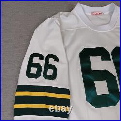 Rare White 3/4 Sleeve RAY NITSCHKE Mitchell & Ness Green Bay Packers Jersey #66