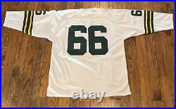 Rare White 3/4 Sleeve RAY NITSCHKE Mitchell & Ness Green Bay Packers Jersey #66