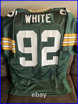 Reggie White 1993 Mitchell and Ness Green Bay Packers Jersey 48 XL 75 Team Patch