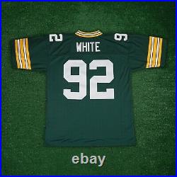 Reggie White 1996 Green Bay Packers NFL Mitchell&Ness Green Men's Replica Jersey