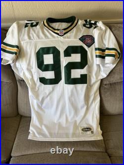 Reggie White Authentic Wilson Green Bay Packers Jersey 48 XL 75 Year Patch