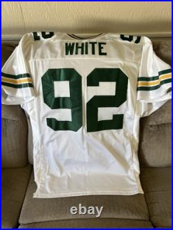 Reggie White Authentic Wilson Green Bay Packers Jersey 48 XL 75 Year Patch