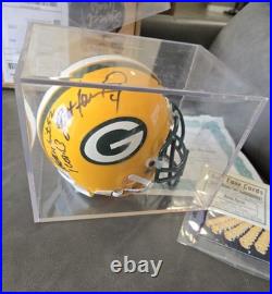 Reggie White Brett Favre Signed Mini Helmet Packers With COA