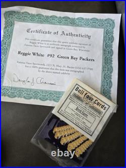 Reggie White Brett Favre Signed Mini Helmet Packers With COA