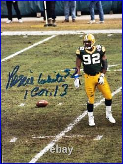 Reggie White Green Bay Packers Autographed 8x10 Color Photo PSA Authenticated Reggie White Green Bay Packers Autographed 8x10 Color Photo PSA Authenticated