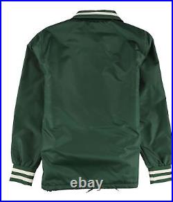 STARTER Mens Green Bay Packers Bomber Jacket, Green, Large
