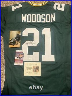 Signed Charles Woodson #21 Green Bay Packers Jersey- JSA Authentication