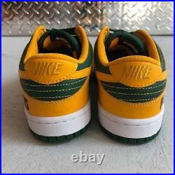 Size 7 Men's Nike Dunk Low iD NFL Green Bay Packers Yellow Green Brazil DS