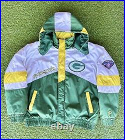 Size XL Vintage Green Bay Packers Pro Player Puffer Jacket