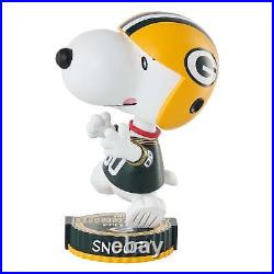 Snoopy Green Bay Packers Peanuts Bighead Bobblehead NFL Football