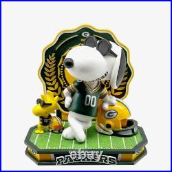 Snoopy & Woodstock Green Bay Packers Peanuts Joe Cool Dual Bobblehead NFL