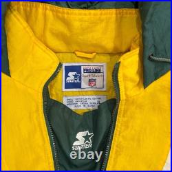 Starter Green Bay Packers Men's Puffer Jacket NFL Football Vintage 90s Size XL