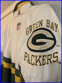 Starter Pro Line Green Bay PACKERS Bomber Jacket Zip Rare XL