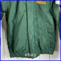 Starter vintage Green Bay Packers hooded full zip winter coat NWT mens M