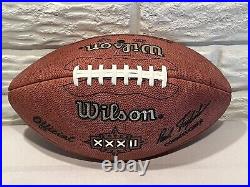 Super Bowl 32 XXXII Wilson NFL game football Green Bay Packers vs Denver Broncos