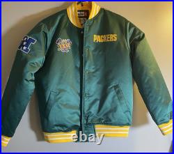 Super Bowl XXXI Green Bay Packers Mitchell & Ness Men Medium Heavyweight Jacket