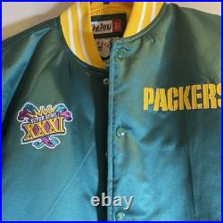 Super Bowl XXXI Green Bay Packers Mitchell & Ness Men Medium Heavyweight Jacket