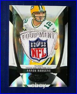 THE ONLY Packers Aaron Rodgers Actually Game Worn/Used FULL NFL Shield Patch 1/1