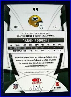 THE ONLY Packers Aaron Rodgers Actually Game Worn/Used FULL NFL Shield Patch 1/1