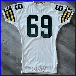 Team Issue 1980s Green Bay Packers Jersey Sand Knit Durene 56 Authentic Pro Game