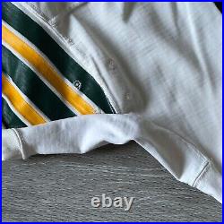 Team Issue 1980s Green Bay Packers Jersey Sand Knit Durene 56 Authentic Pro Game