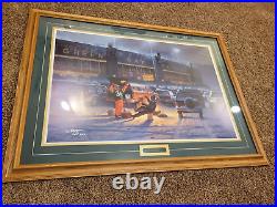 The Diehards By Don Kloetzke Green Bay Packers with COA Signed 4015/5000 Framed