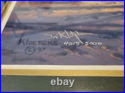 The Diehards By Don Kloetzke Green Bay Packers with COA Signed 4015/5000 Framed