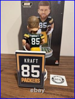 Tucker Kraft Green Bay Packers FoCo Banner Bobblehead (#/300) NewithSOLD OUT