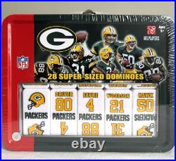 VERY RARE & NEW Green Bay Packers NFL 2007 Super-Sized Dominoes Set Sababa Toys