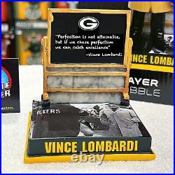 VINCE LOMBARDI Green Bay Packers Chalk Board Exclusive NFL Bobblehead