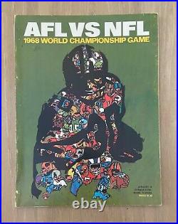 VINTAGE 1968 NFL SUPER BOWL II PROGRAM GREEN BAY PACKERS vs OAKLAND RAIDERS