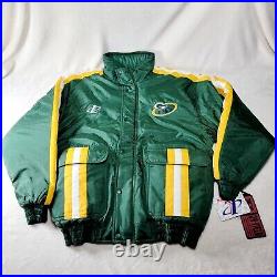 VINTAGE Green Bay Packers Logo Athletics Pro Line Thick Jacket Size Large NWT