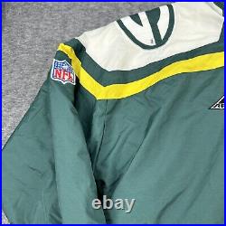 VINTAGE Green Bay Packers NFL Pro Line Apex Puffer Jacket X-LARGE Script Adult