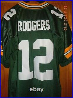 VINTAGE Green Bay Packers SUPER BOWL XLV AARON ROGERS Football Jersey, Size50