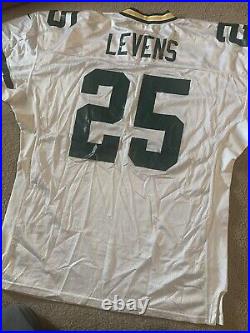 VINTAGE NIKE GREEN BAY PACKERS DORSEY LEVENS JERSEY Pro Line Authentic Game Cut