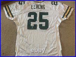 VINTAGE NIKE GREEN BAY PACKERS DORSEY LEVENS JERSEY Pro Line Authentic Game Cut