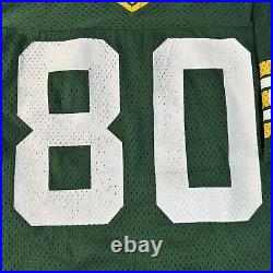 VINTAGE Sand Knit Green Bay Packers Jersey Mens Medium Green James Lofton NFL