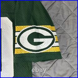 VINTAGE Sand Knit Green Bay Packers Jersey Mens Medium Green James Lofton NFL