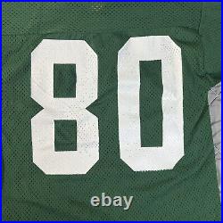 VINTAGE Sand Knit Green Bay Packers Jersey Mens Medium Green James Lofton NFL