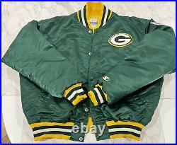 VTG 90s Green Bay Packers NFL Pro Line Starter Satin Jacket Sz XL Men's RARE