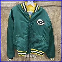 VTG 90s Green Bay Packers NFL Pro Line Starter Satin Jacket Sz XL Mens LOOK