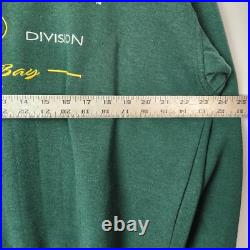 VTG 90s Green Bay Packers Sweater Men L Green Embroidered NFL Retro Colorblock