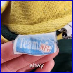 VTG 90s Green Bay Packers Sweater Men L Green Embroidered NFL Retro Colorblock
