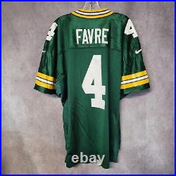 VTG 90s Nike Authentic Pro Line NFL Green Bay Packers Brett Favre 4 Jersey 48 XL